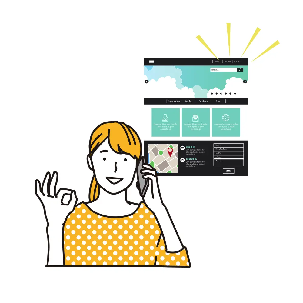 納品され喜んでいる顧客